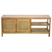 PSF23-07,-TV-CABINET-RATTAN-2-DOORS,-135X40X55CM